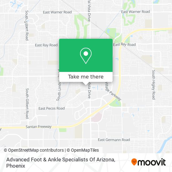 Advanced Foot & Ankle Specialists Of Arizona map