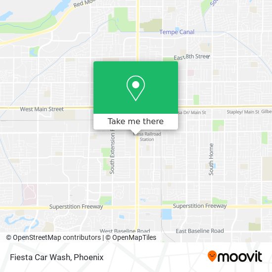 Fiesta Car Wash map