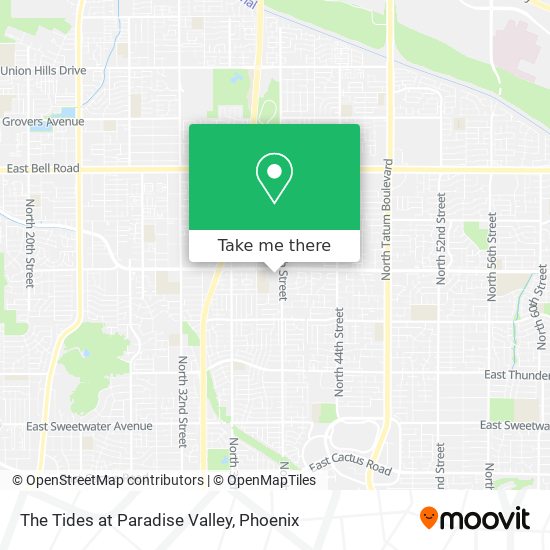 Mapa de The Tides at Paradise Valley