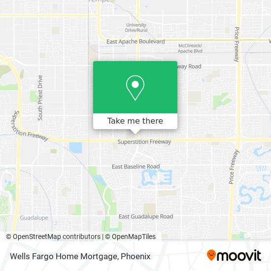 Mapa de Wells Fargo Home Mortgage