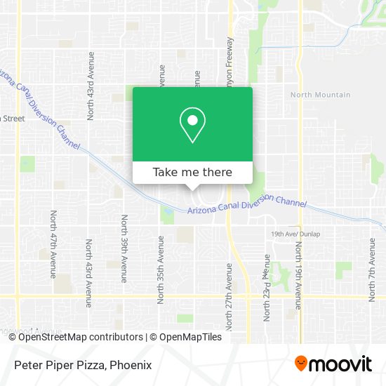 Peter Piper Pizza map