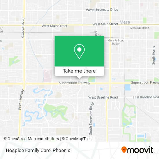 Hospice Family Care map