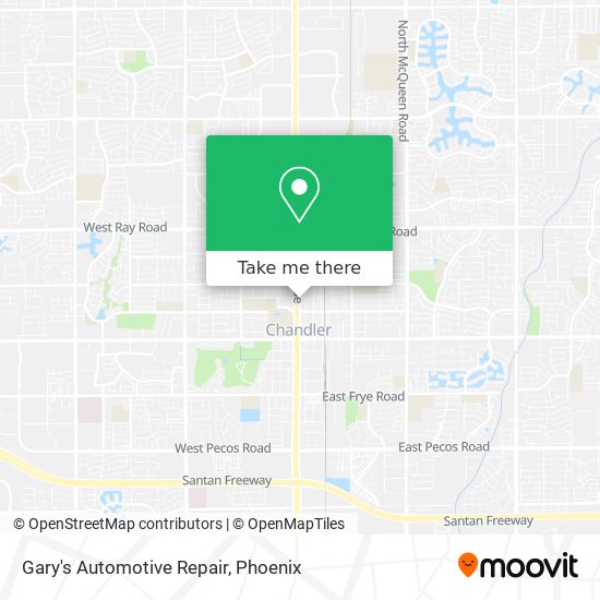 Gary's Automotive Repair map