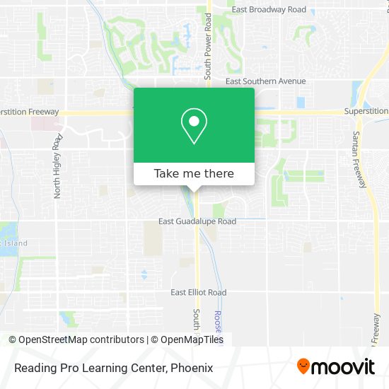 Mapa de Reading Pro Learning Center