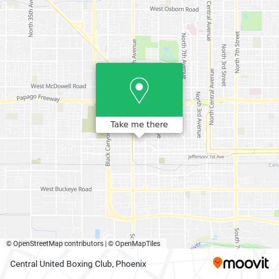 Central United Boxing Club map