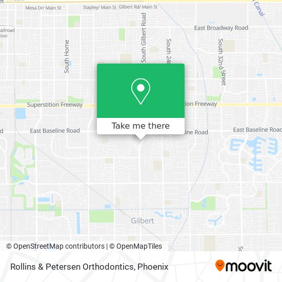 Rollins & Petersen Orthodontics map