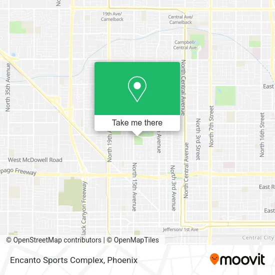 Encanto Sports Complex map