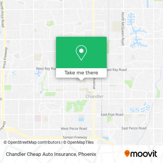 Chandler Cheap Auto Insurance map