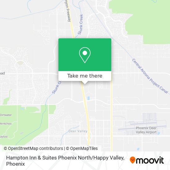 Hampton Inn & Suites Phoenix North / Happy Valley map