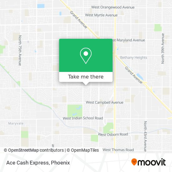 Ace Cash Express map