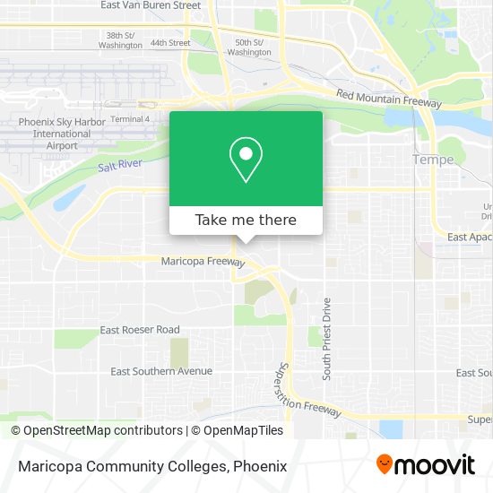Maricopa Community Colleges map