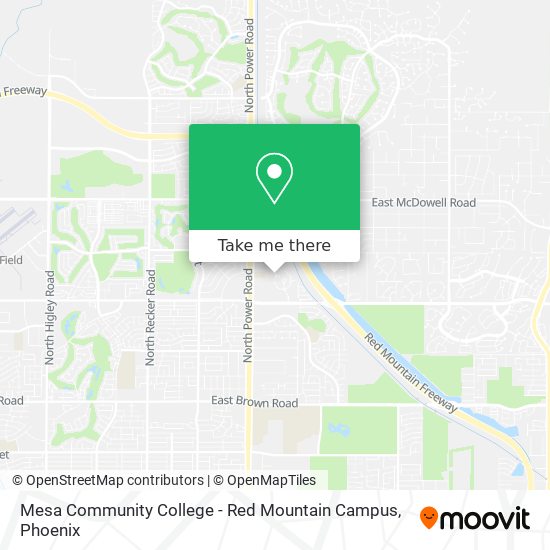 Mapa de Mesa Community College - Red Mountain Campus