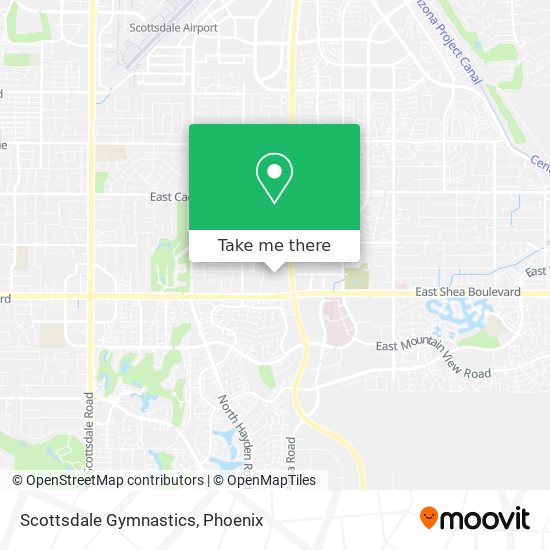Scottsdale Gymnastics map