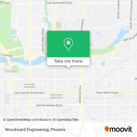 Woodward Engineering map