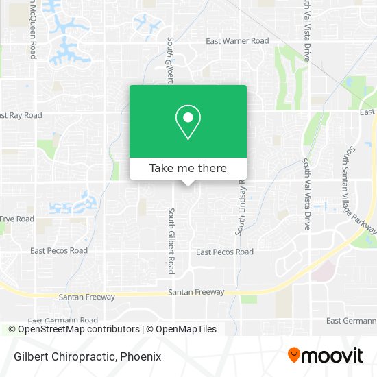 Gilbert Chiropractic map