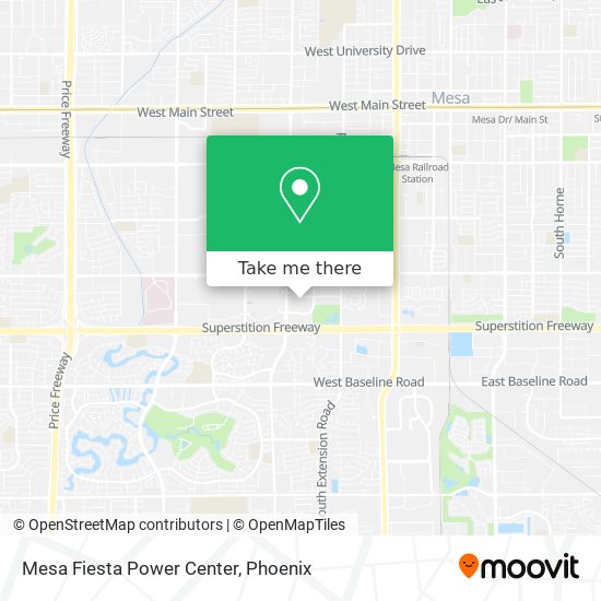 Mesa Fiesta Power Center map