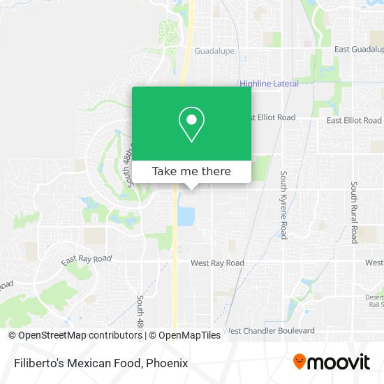 Filiberto's Mexican Food map