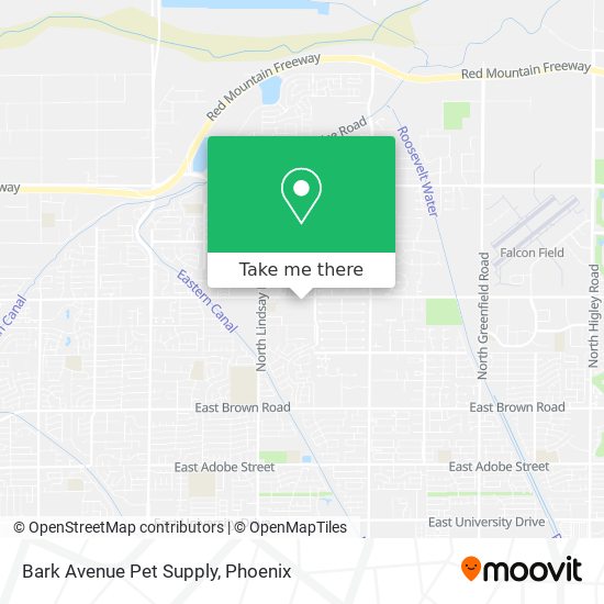 Bark Avenue Pet Supply map