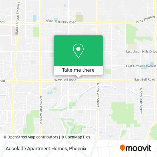 Mapa de Accolade Apartment Homes