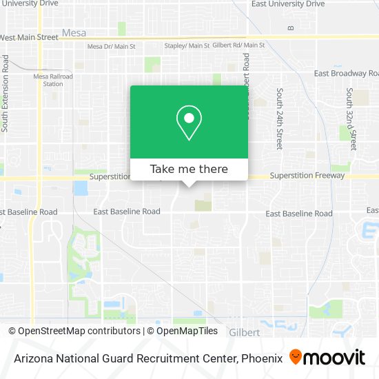 Mapa de Arizona National Guard Recruitment Center
