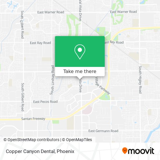 Mapa de Copper Canyon Dental