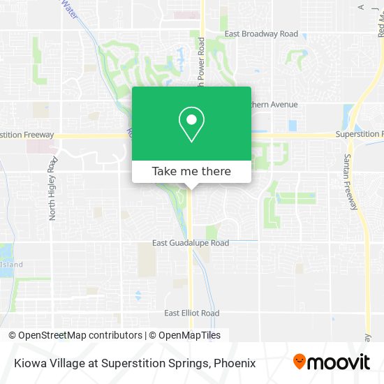 Kiowa Village at Superstition Springs map