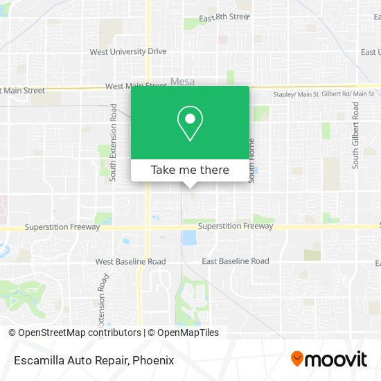 Escamilla Auto Repair map