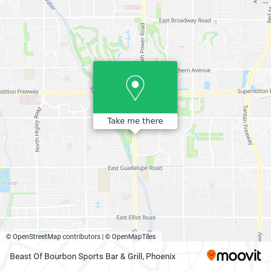 Beast Of Bourbon Sports Bar & Grill map