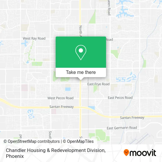 Chandler Housing & Redevelopment Division map