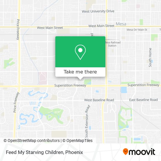 Feed My Starving Children map