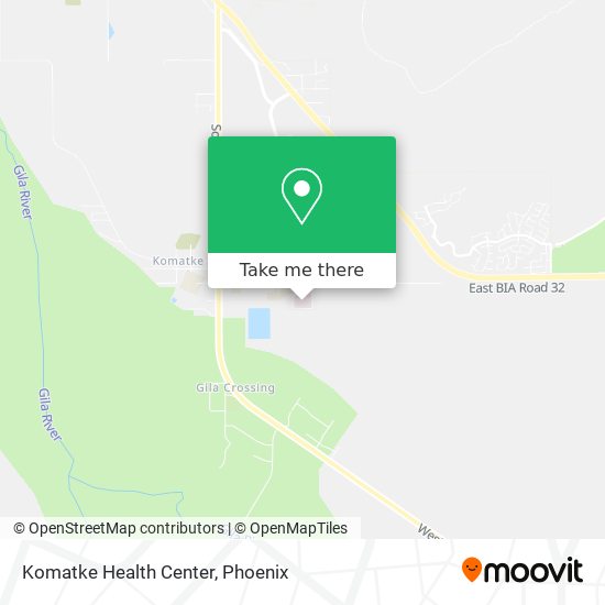 Mapa de Komatke Health Center