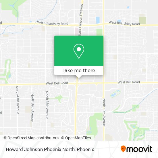 Mapa de Howard Johnson Phoenix North