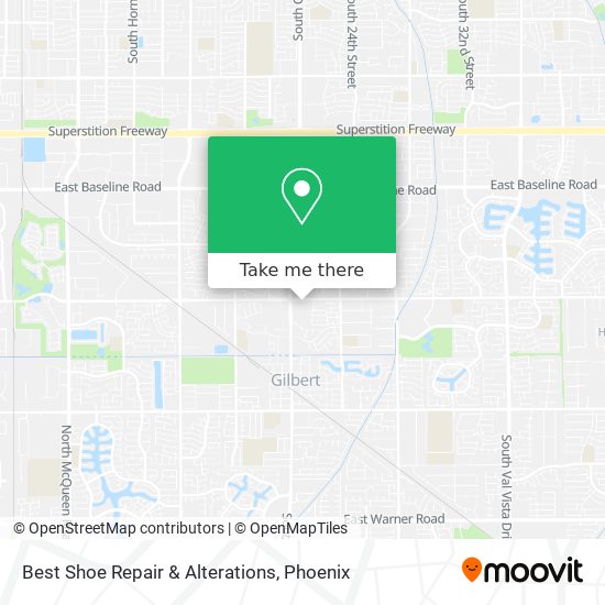 Best Shoe Repair & Alterations map