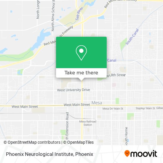 Phoenix Neurological Institute map