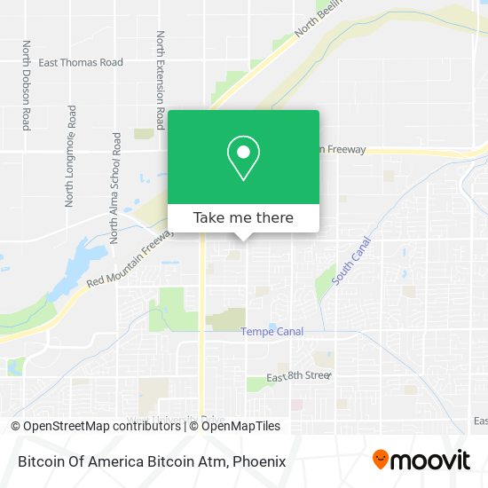 Mapa de Bitcoin Of America Bitcoin Atm
