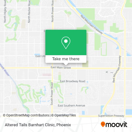 Altered Tails Barnhart Clinic map