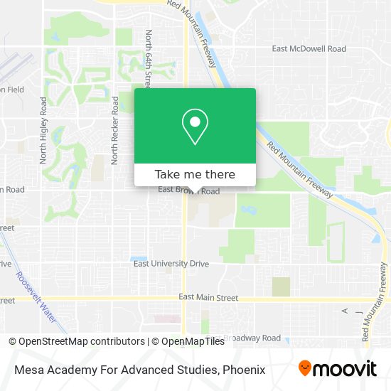 Mesa Academy For Advanced Studies map