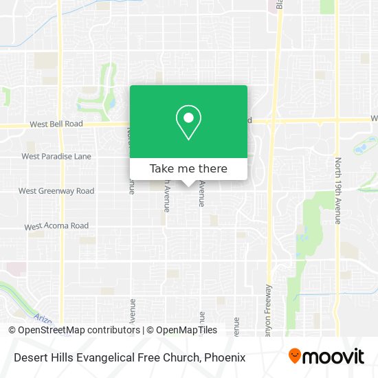 Desert Hills Evangelical Free Church map