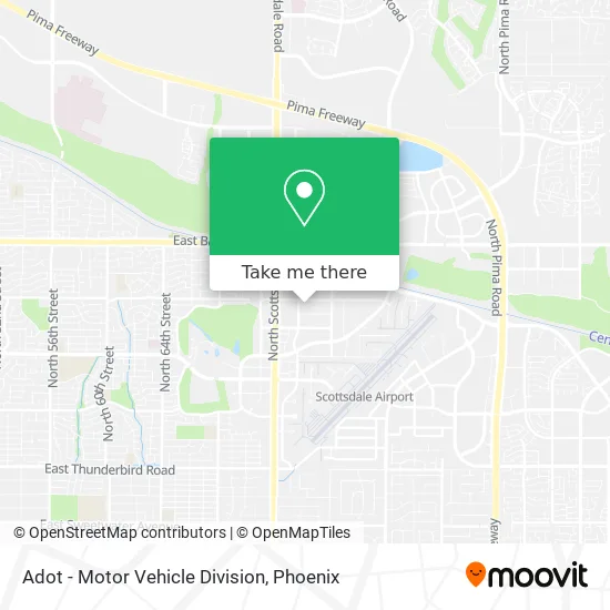 Adot - Motor Vehicle Division map