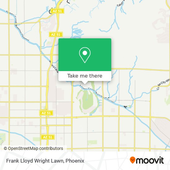 Mapa de Frank Lloyd Wright Lawn