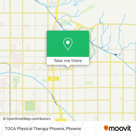 Mapa de TOCA Physical Therapy Phoenix