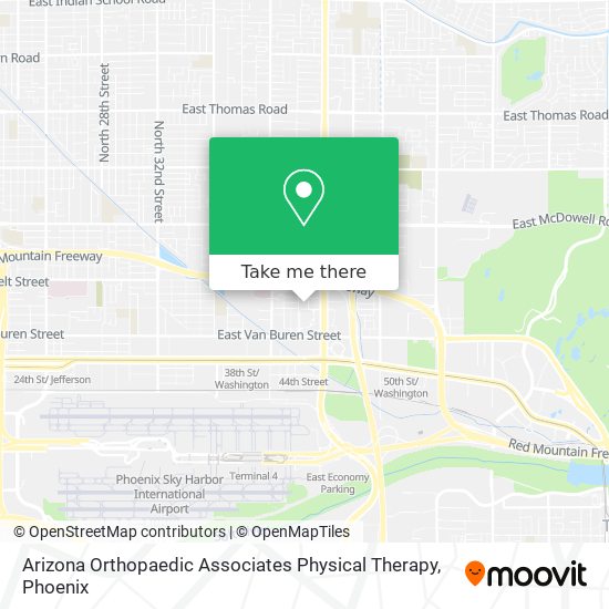 Mapa de Arizona Orthopaedic Associates Physical Therapy