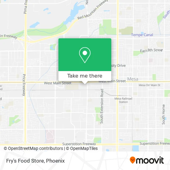Fry's Food Store map
