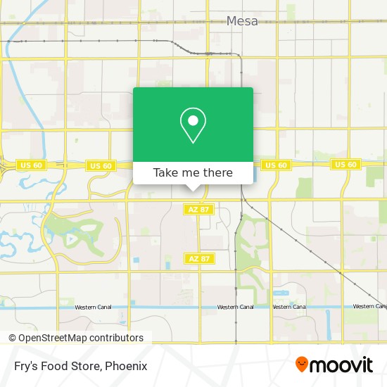 Fry's Food Store map