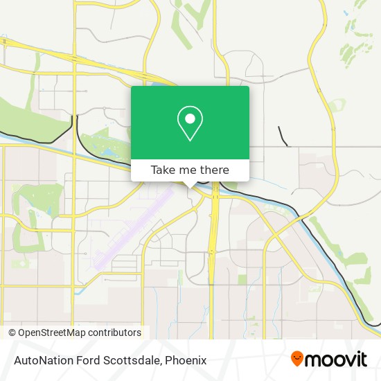 Mapa de AutoNation Ford Scottsdale