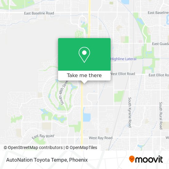 AutoNation Toyota Tempe map