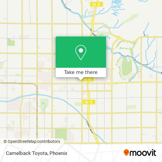 Mapa de Camelback Toyota