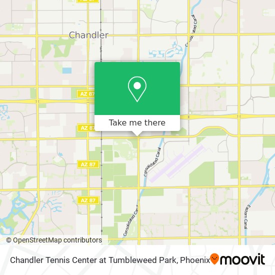 Mapa de Chandler Tennis Center at Tumbleweed Park