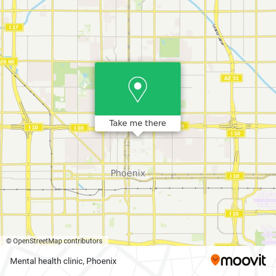 Mental health clinic map