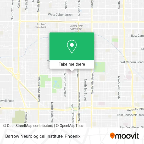 Barrow Neurological Institute map
